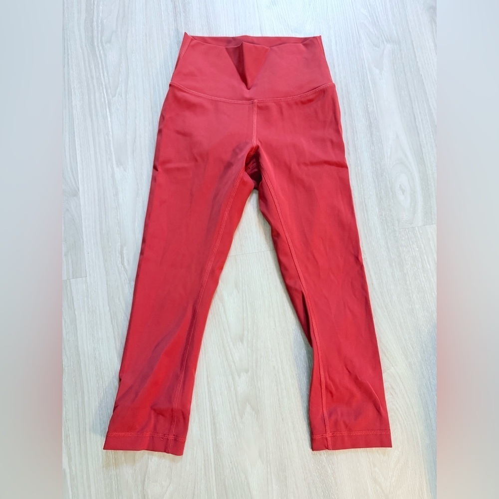 Lululemon Wunder Under Crop Legging Pant 21” Vintage Rose Size 4 – Like New - Picture 6 of 9